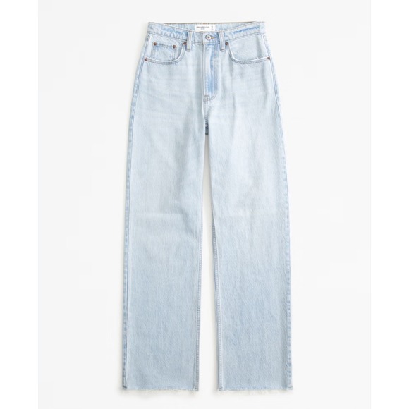 Abercrombie & Fitch Jeans The Loose High Rise Curve Love Womens Size 33 16 - Picture 1 of 9